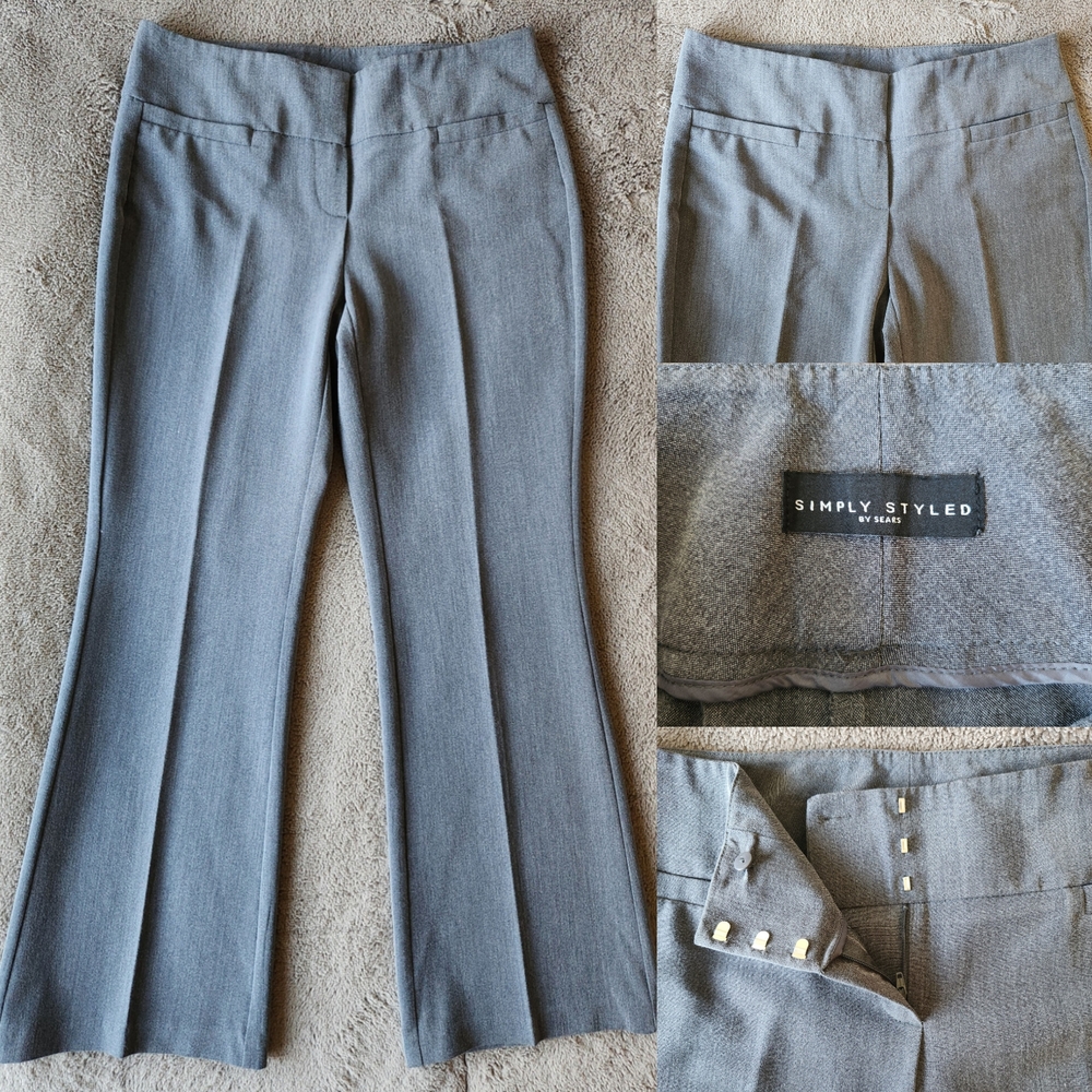Women’s Simply Styled Classic Gray Trousers Size 4S
